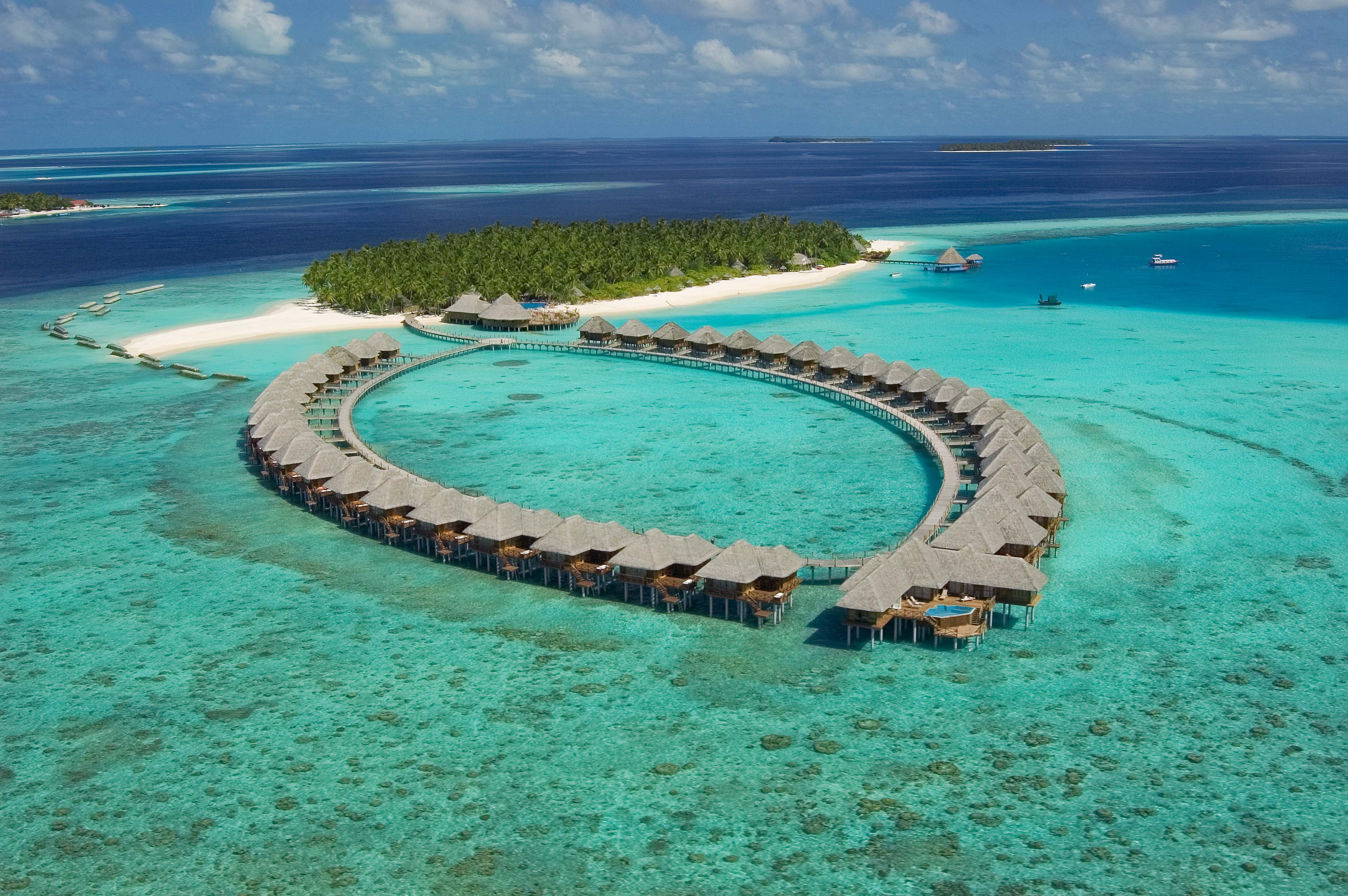 Malediwy bungalowy domki na wodzie wille na wodzie